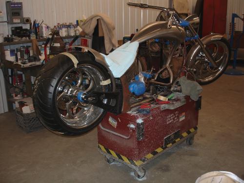 Sheet metal work on a customer&rsquo;s bike